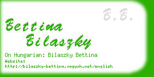 bettina bilaszky business card